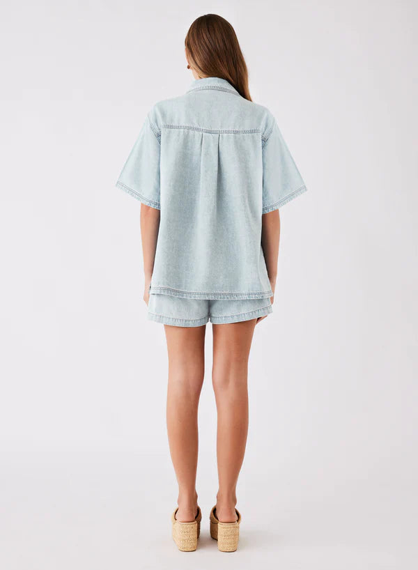 Esmaee Seaside Denim Shirt - Pale Blue