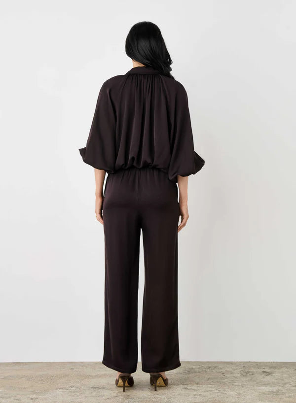 Esmaee Mercer Bomber Jacket - Dark Chocolate