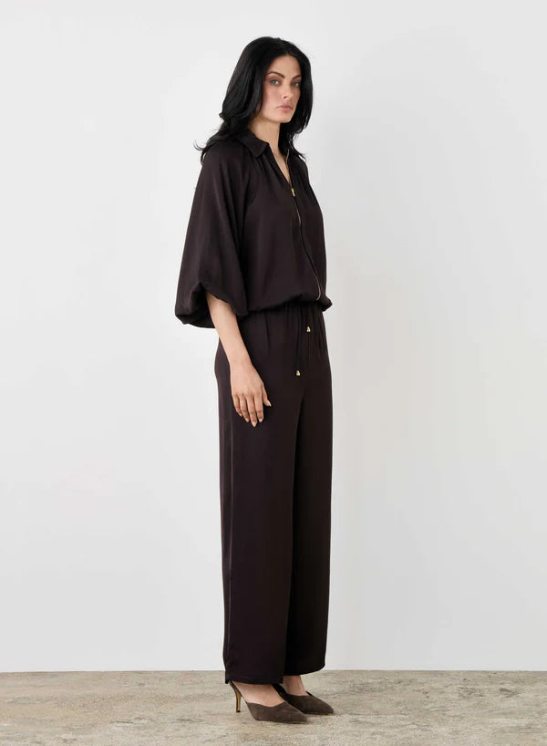 Esmaee Mercer Bomber Jacket - Dark Chocolate