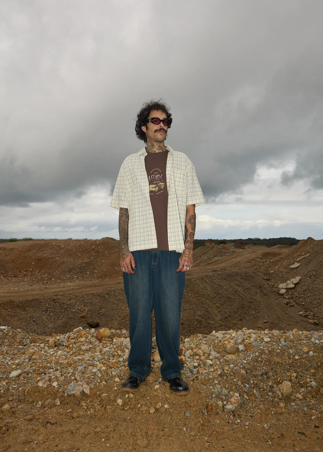 Afends Legacy Organic Short Sleeve Shirt - Boa Check