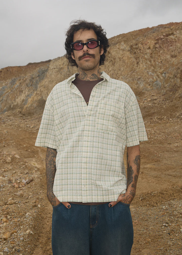 Afends Legacy Organic Short Sleeve Shirt - Boa Check