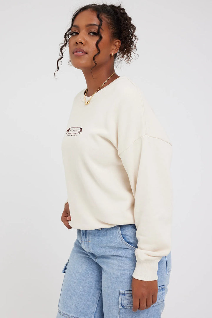 Thrills Foundation Slouch Crew - Unbleached