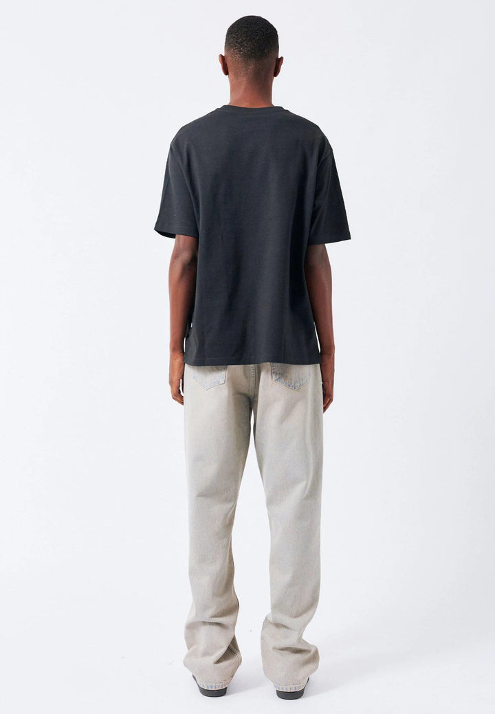 Dr Denim Trooper Tee- Off Black Small Earth