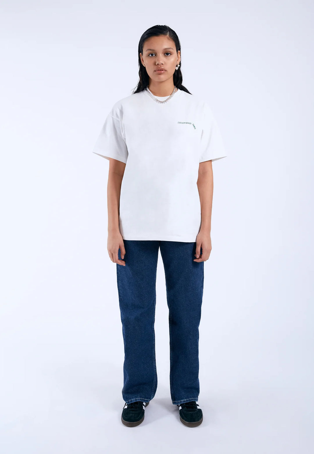 Dr Denim Trooper Tee - Off White DD Peace