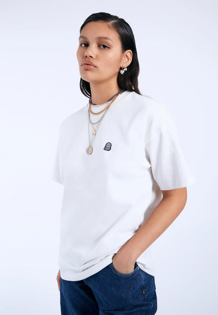 Dr Denim Trooper Tee - Off White DD Peace