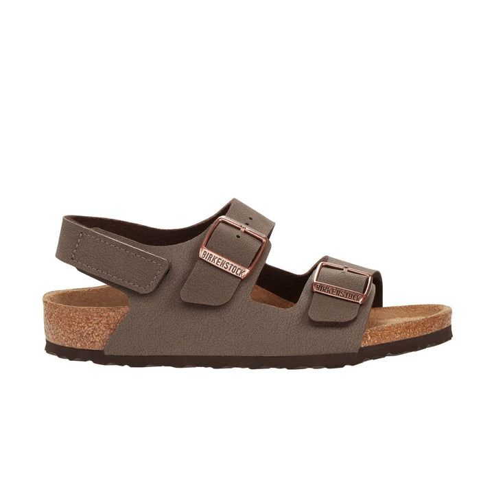 Birkenstock Milano Kids Adjustable Strap Mocca BirkiBuc Narrow