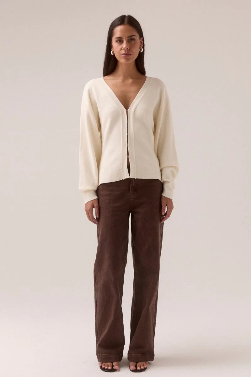 Sovere Sentiment Knit Cardi - Chalk