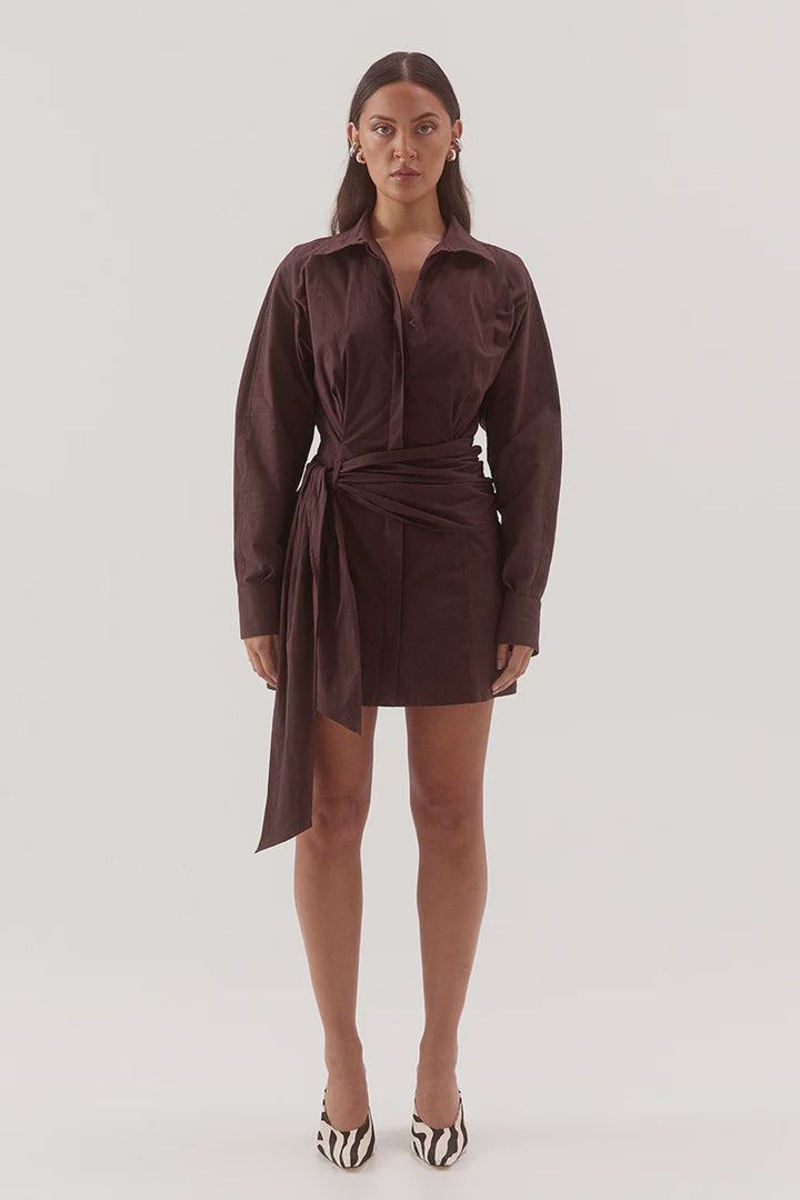 Sovere Marlowe Shirt Dress - Espresso