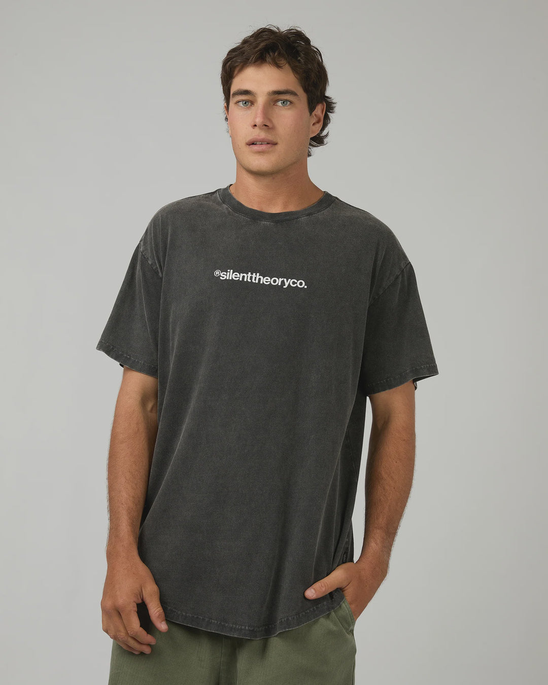 Silent Theory Milestone Tee - Washed Black