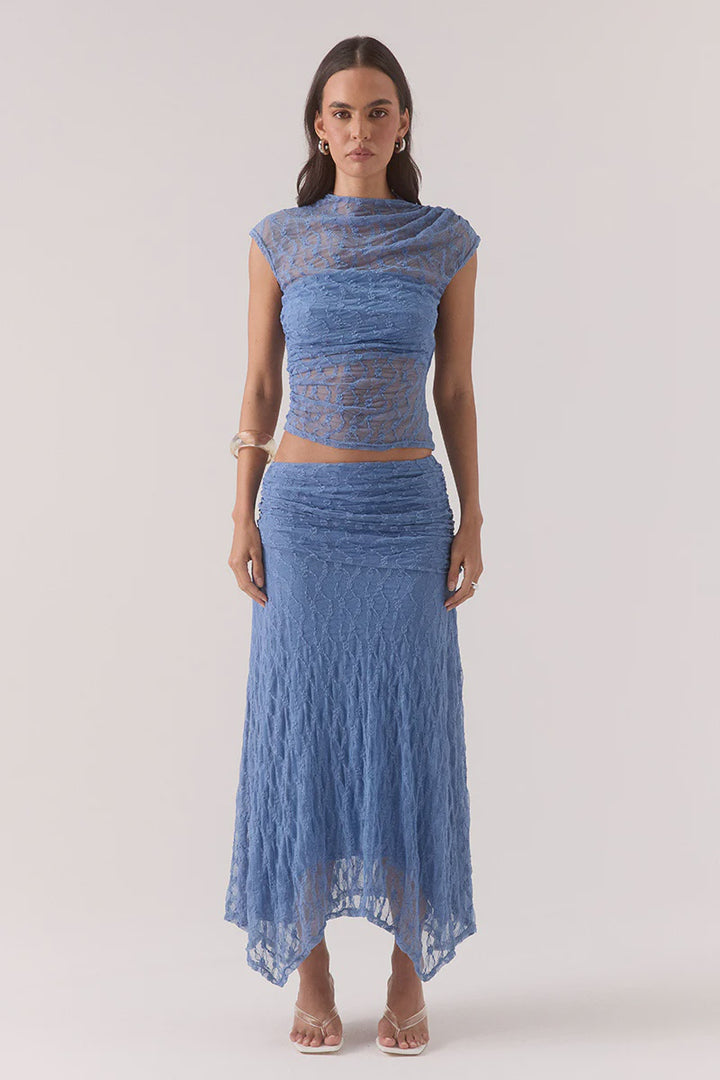 Sovere Lowri Skirt-Slate Blue