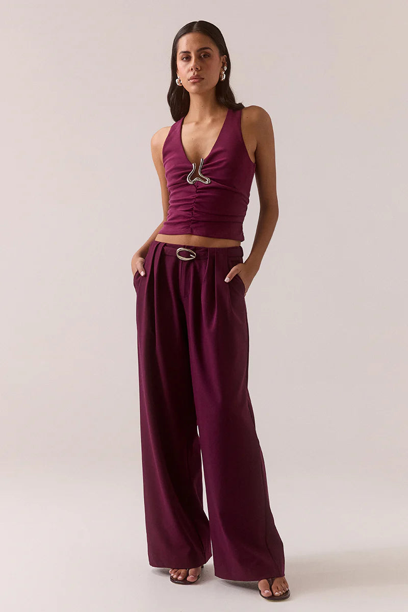 Sovere Hari Tank - Plum