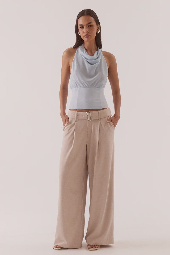 Sovere Ada Halter Top - Whisper Blue