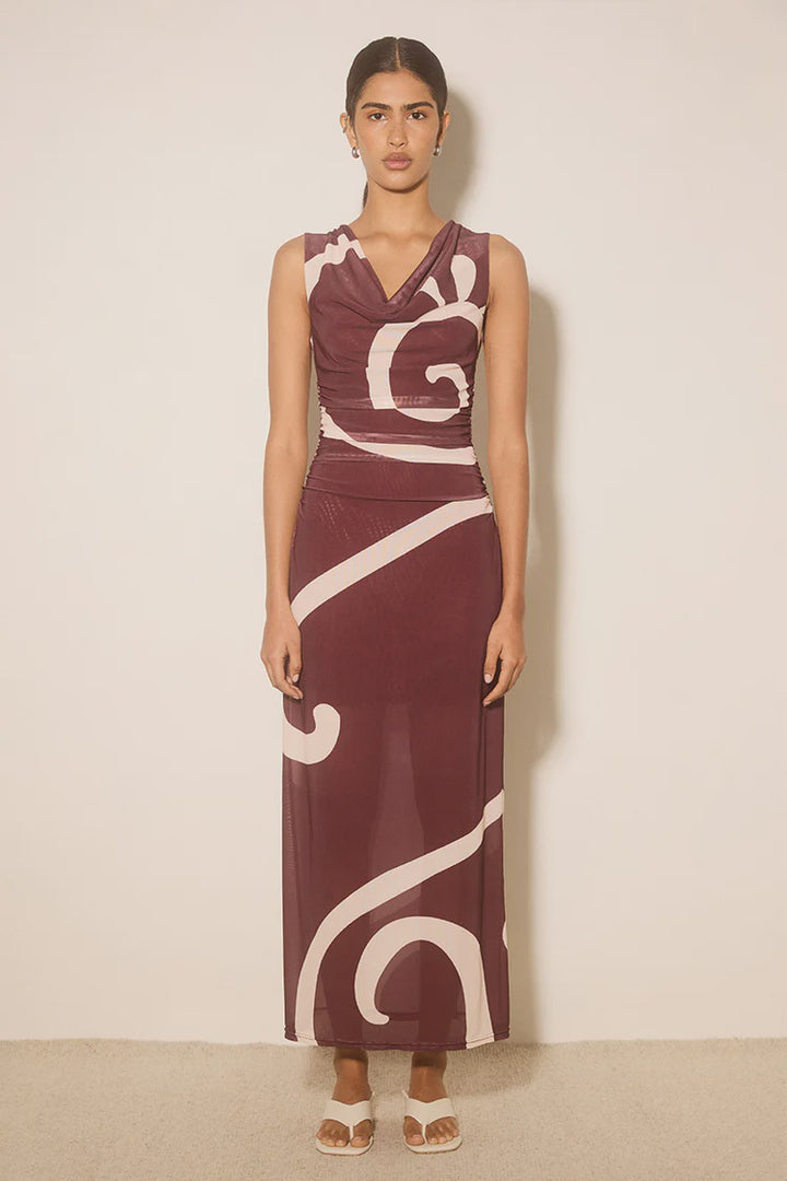 Mon Renn Sierra Dress- Plum Swirl