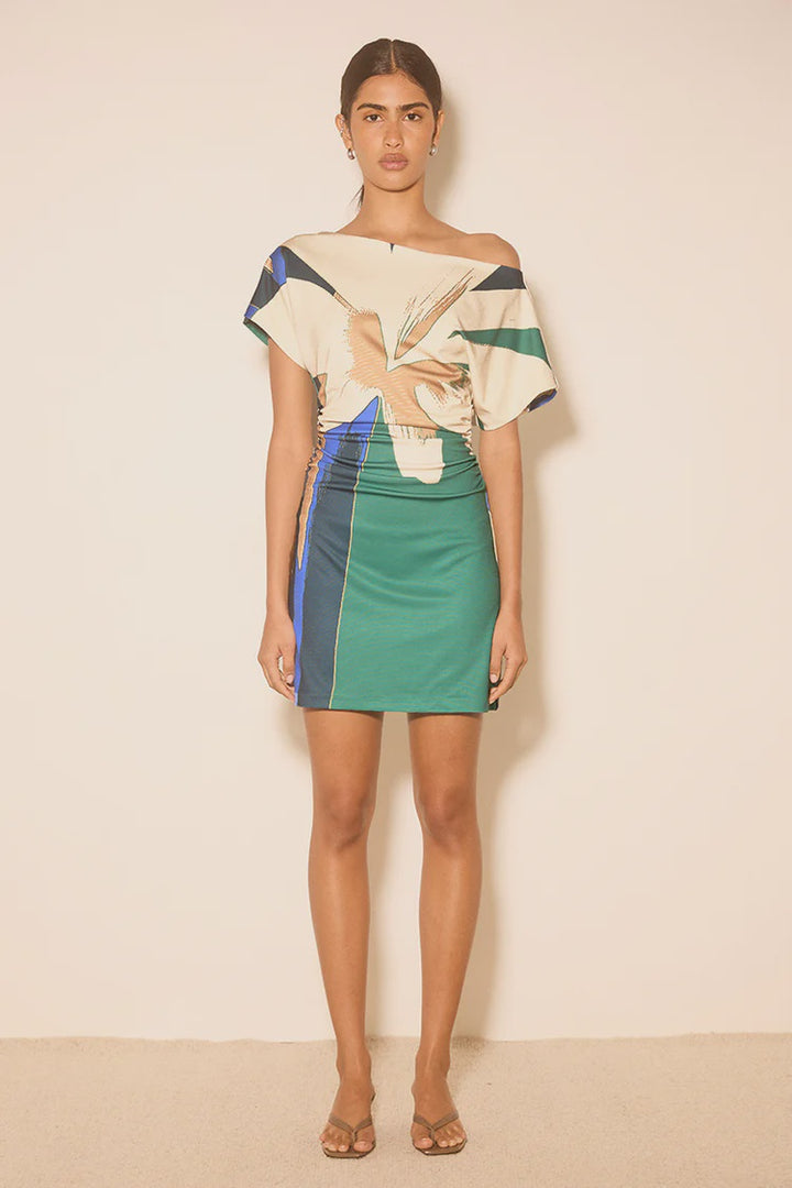 Mon Renn Desert Flower Mini Dress- Desert Flower