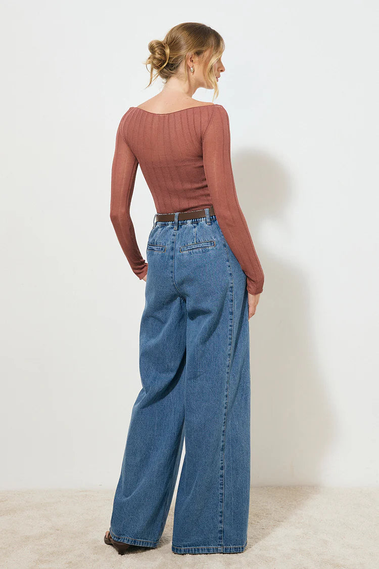 MØN RENN Reflection Knit To - Cognac