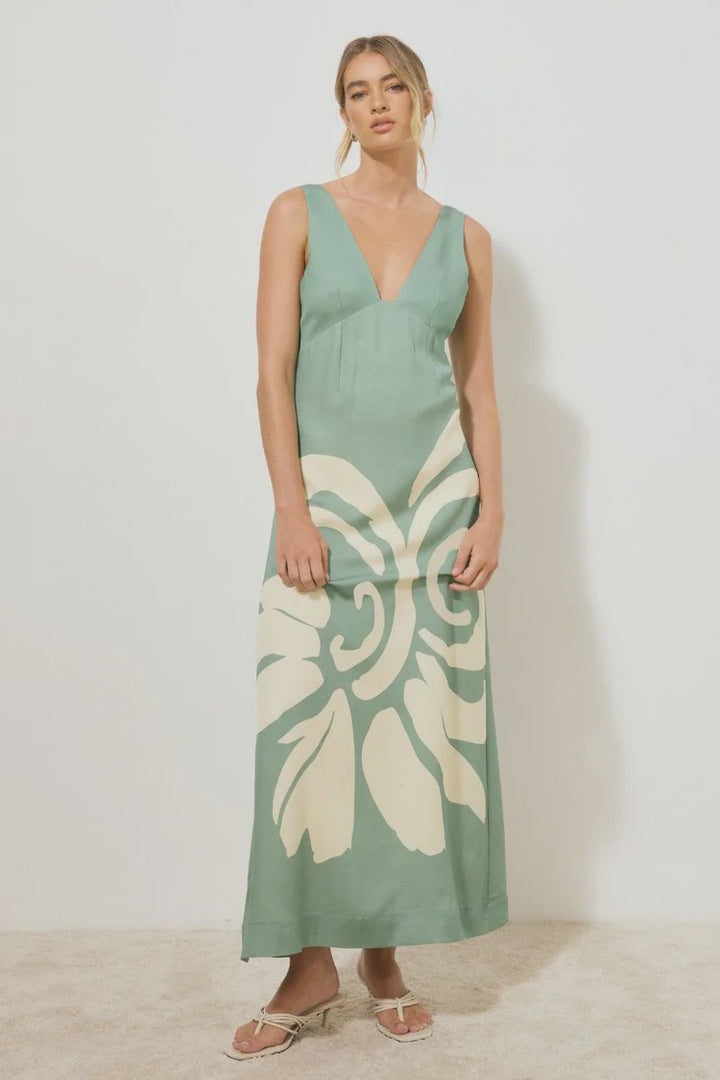 Mon Renn Vestige Dress - Jade Floral