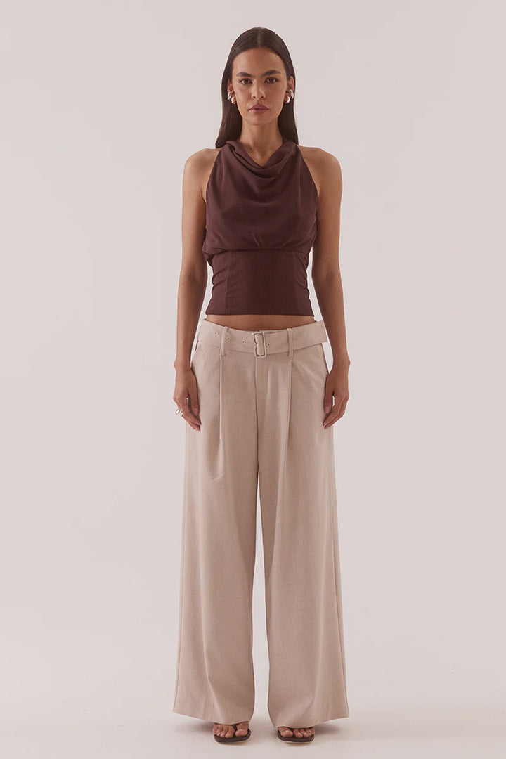 Sovere Ada Halter Top - Chocolate