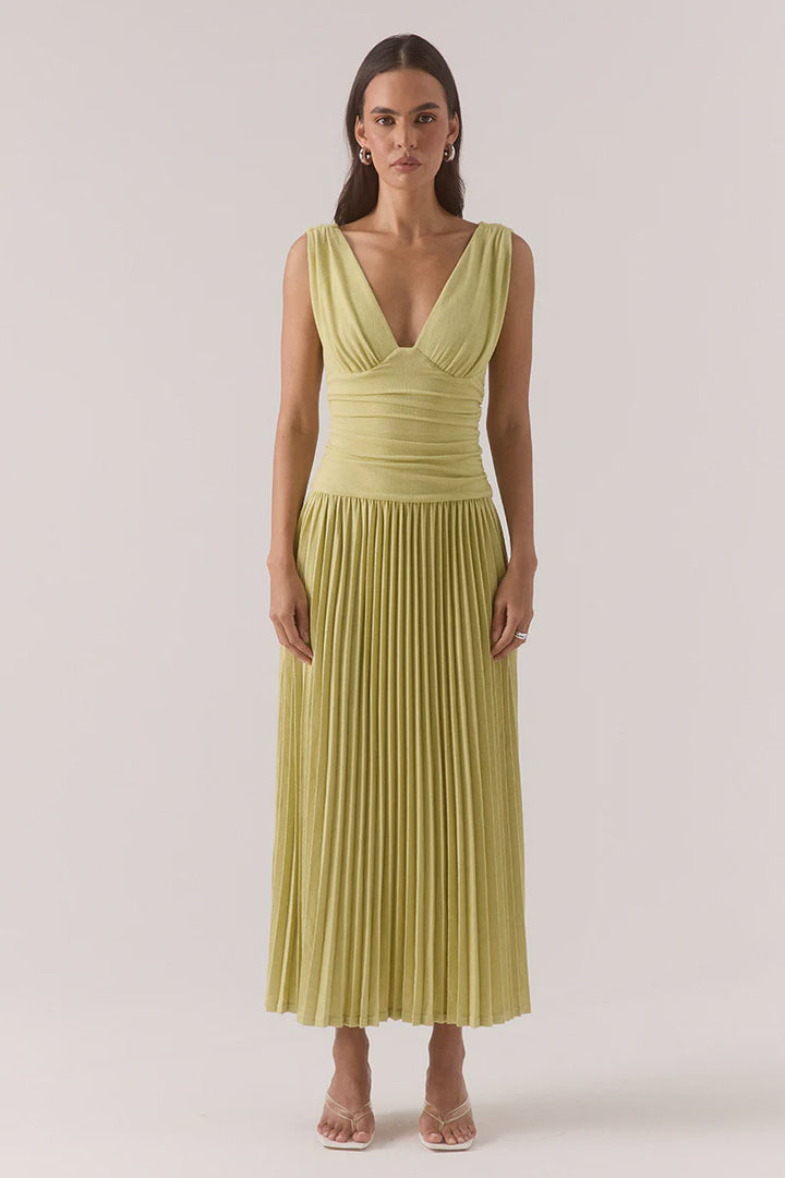Sovere Dione Mini Dress-Apple