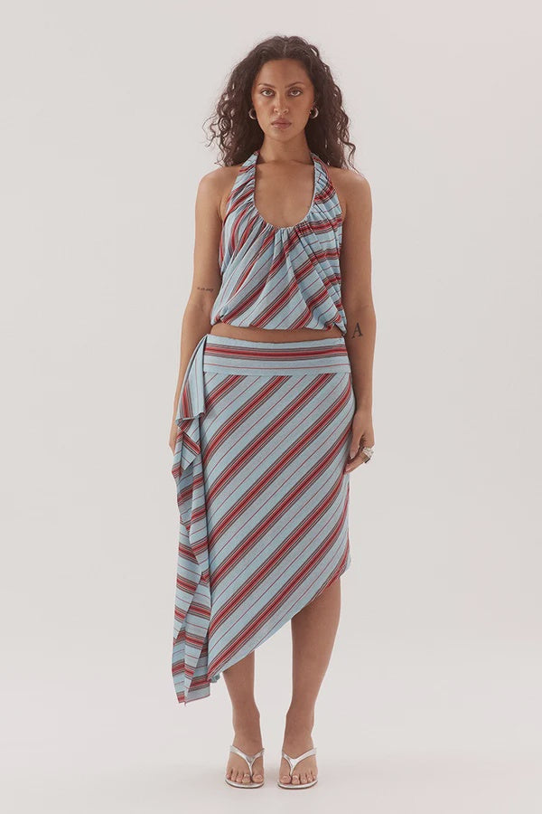 Sovere Zumi Stripe Skirt - Zumi Stripe Blue