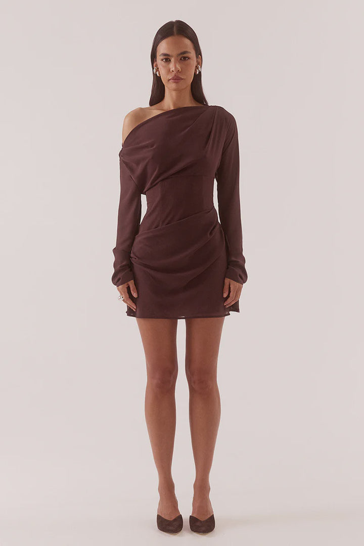 Sovere Ada Long Sleeve Mini - Chocolate