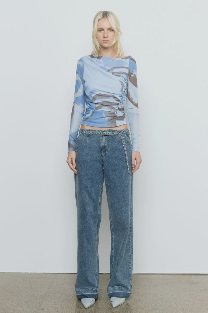 Sovere Whirl Mesh Longsleeve Top - Slate