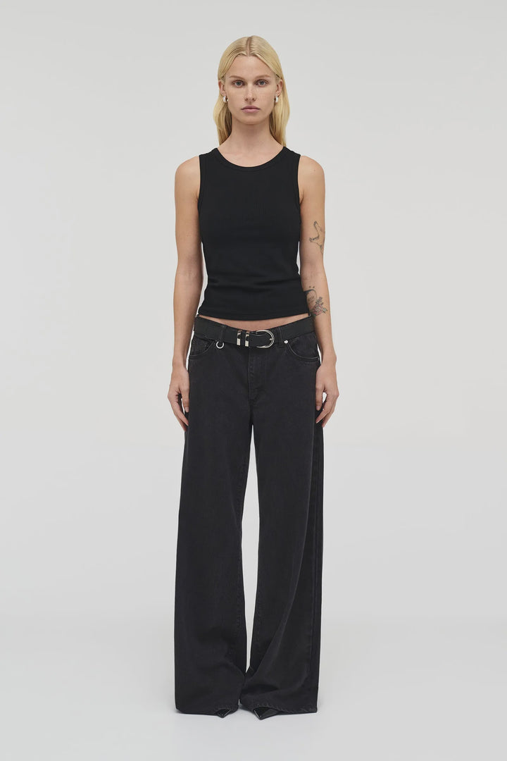 Neuw Denim Milla Wide Denim Jean - Blackout