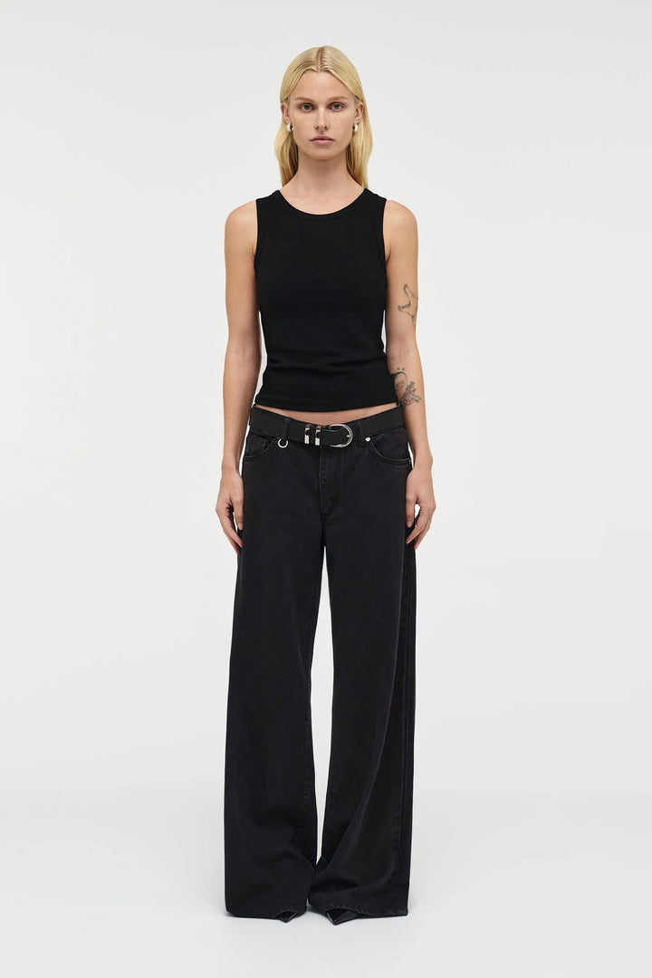 Neuw Denim Milla Wide Denim Jean - Blackout