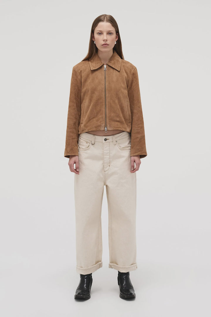 Neuw Denim Yoko Baggy Crop Jean - Cream