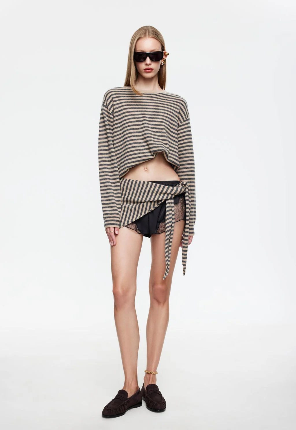 Lioness Olsen Knit - Slate Stripe