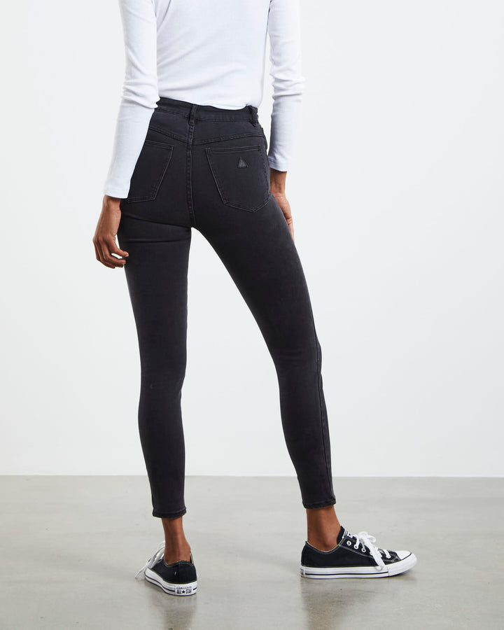 Abrand A High Skinny Ankle Basher Jean - Graphite