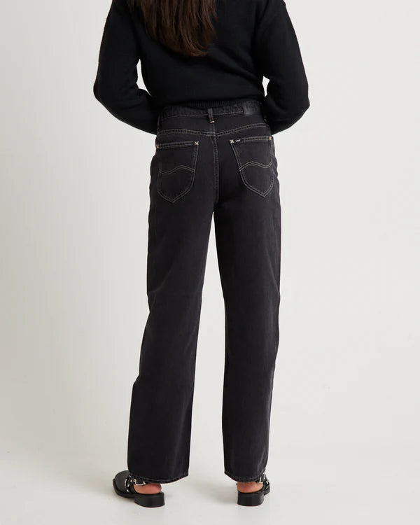 Lee Jeans Mid Baggy Jean - Throwback Black