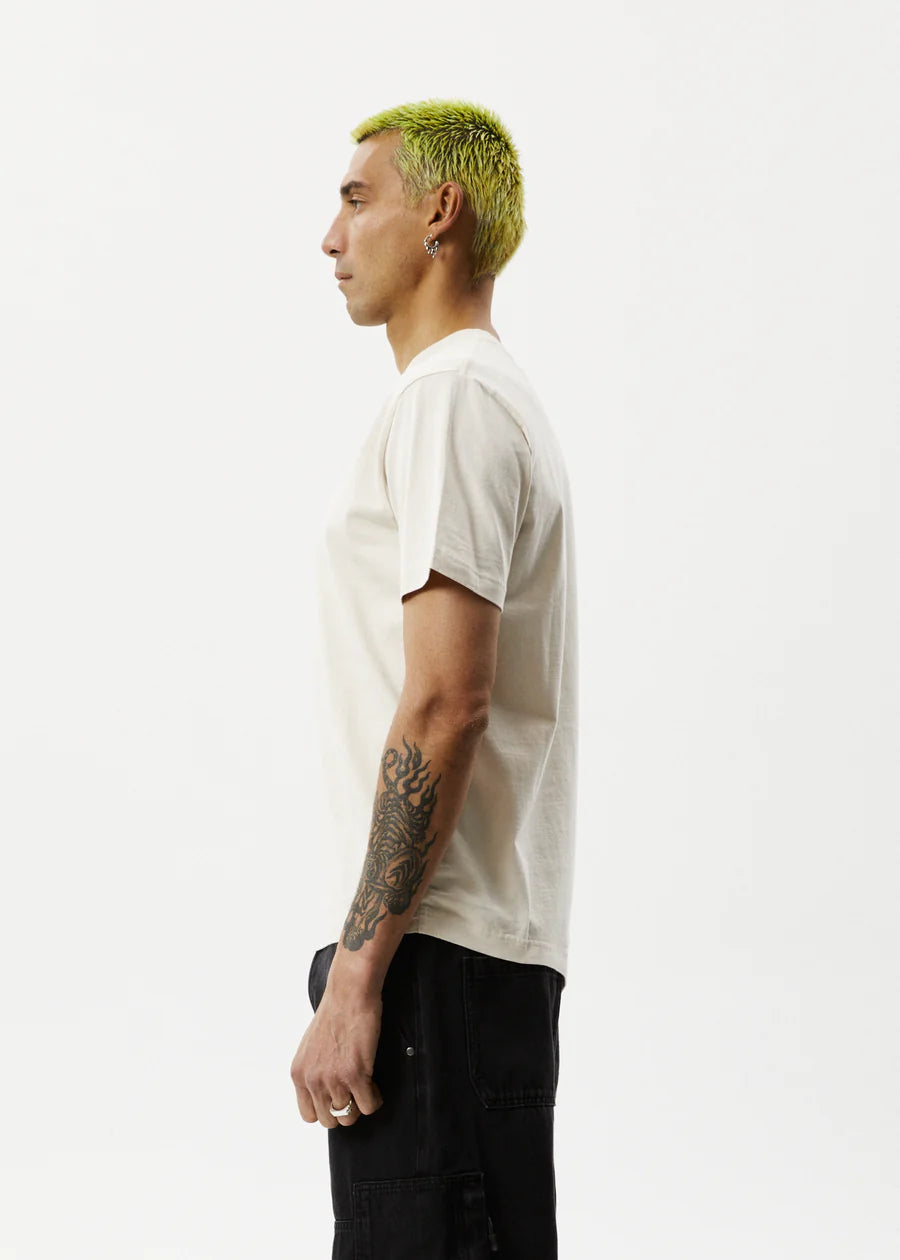 Afends Vinyl Recycled Retro Fit Tee - Moonbeam