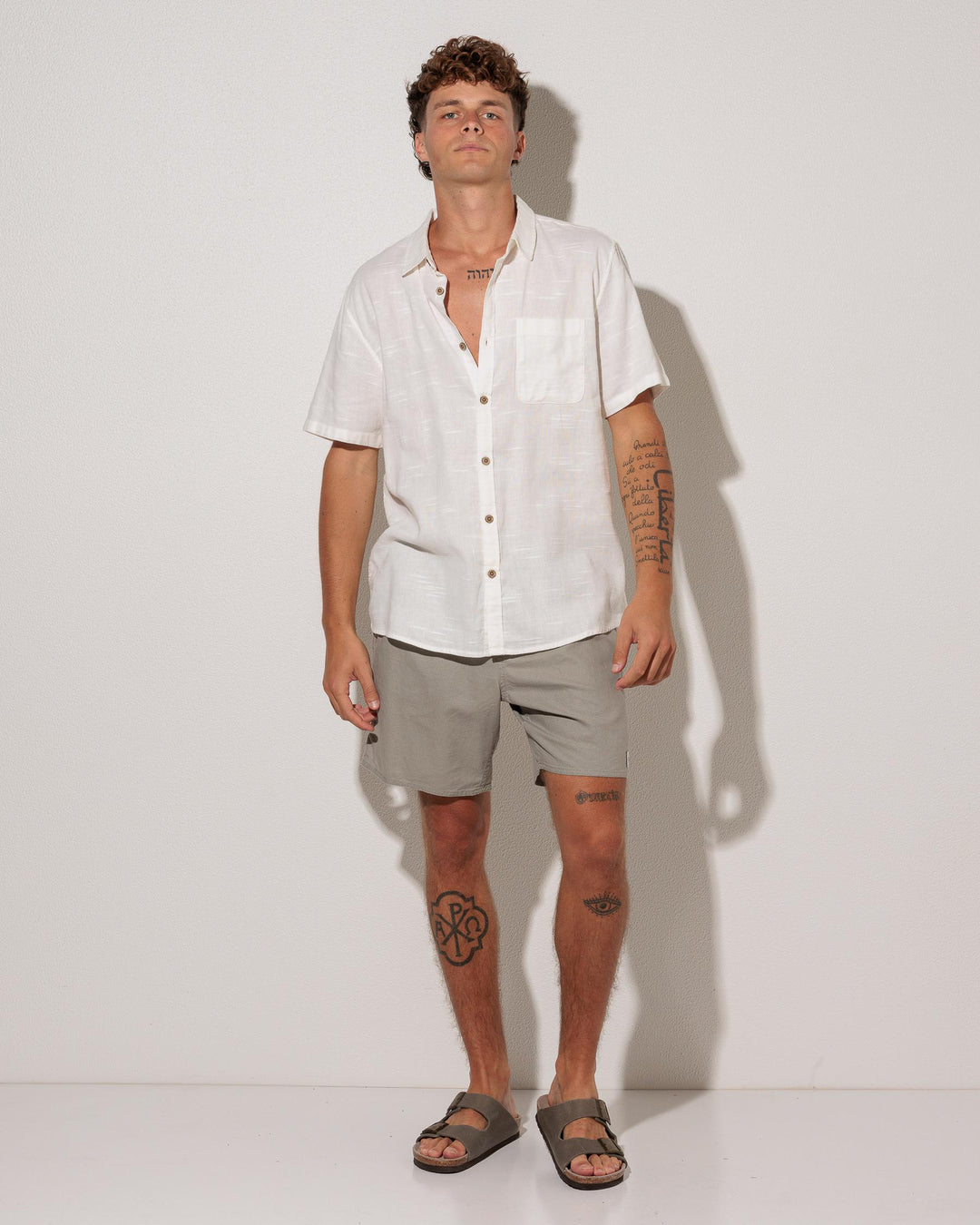 Rhythm Classic Linen Jam Short-Stone