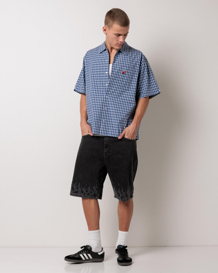 Worship Supplies Glazed And Confused Short Sleeve Shirt- Blue