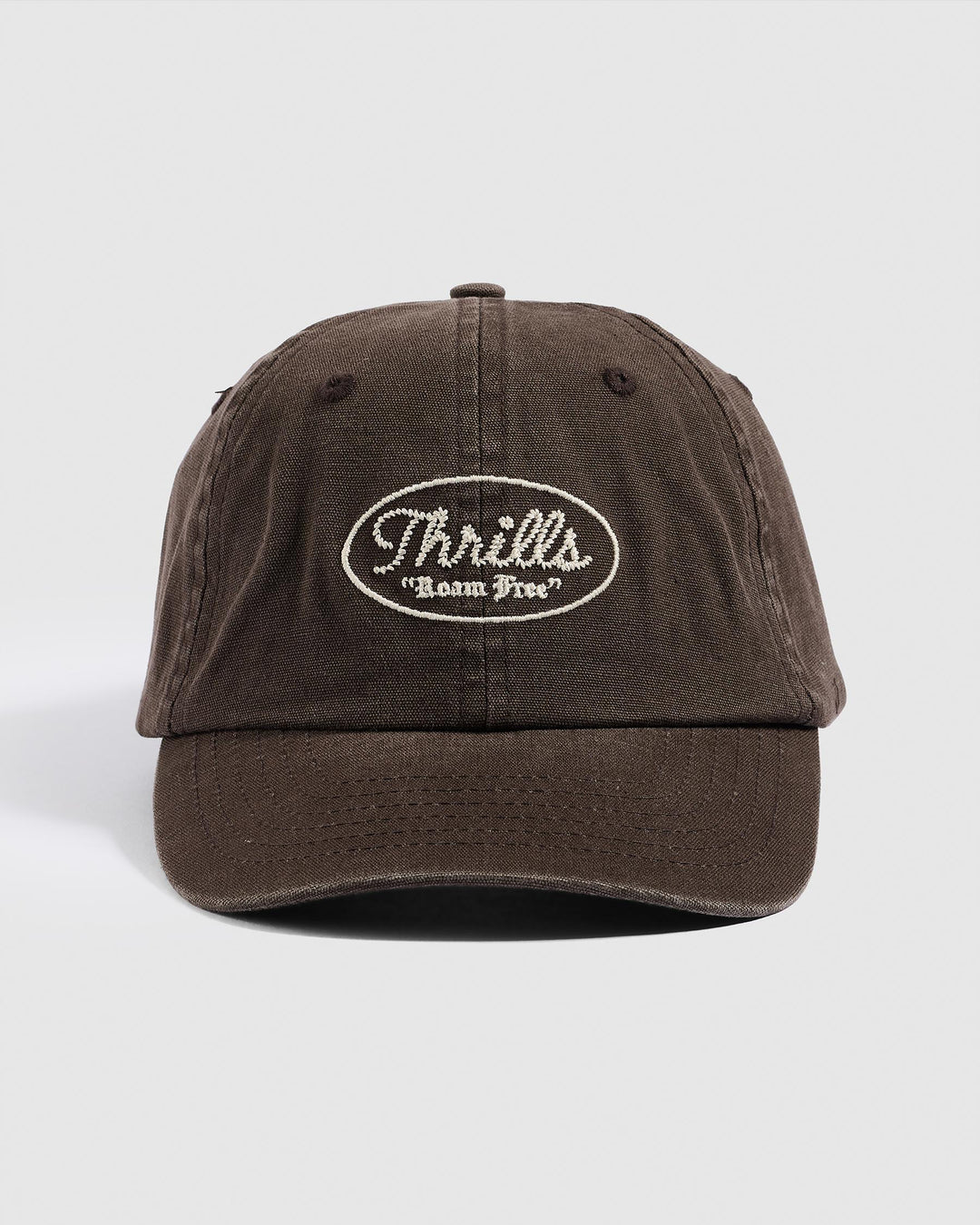 Thrills In The Heart Of Byron Bay 6 Panel Cap - Postal Brown