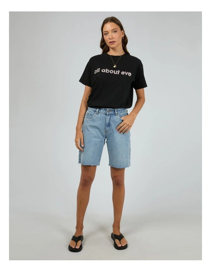 All About Eve Mika Standard Tee - Washed Black