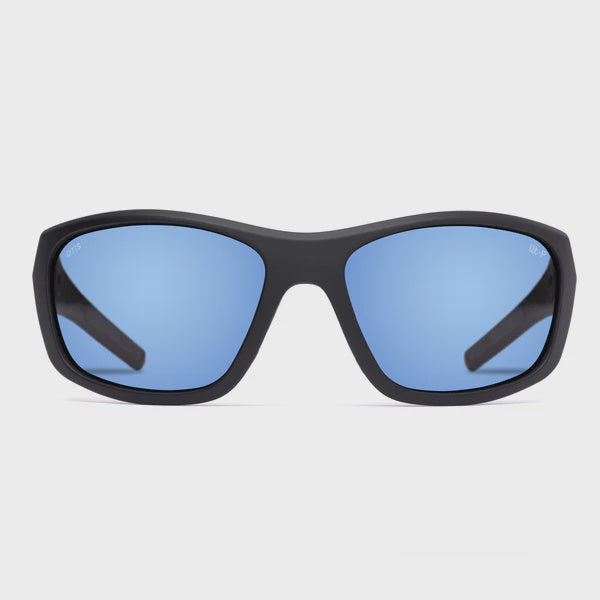 Otis Vanta Sport Sunglasses Matte Black/L.I.T Polar Mirror Blue