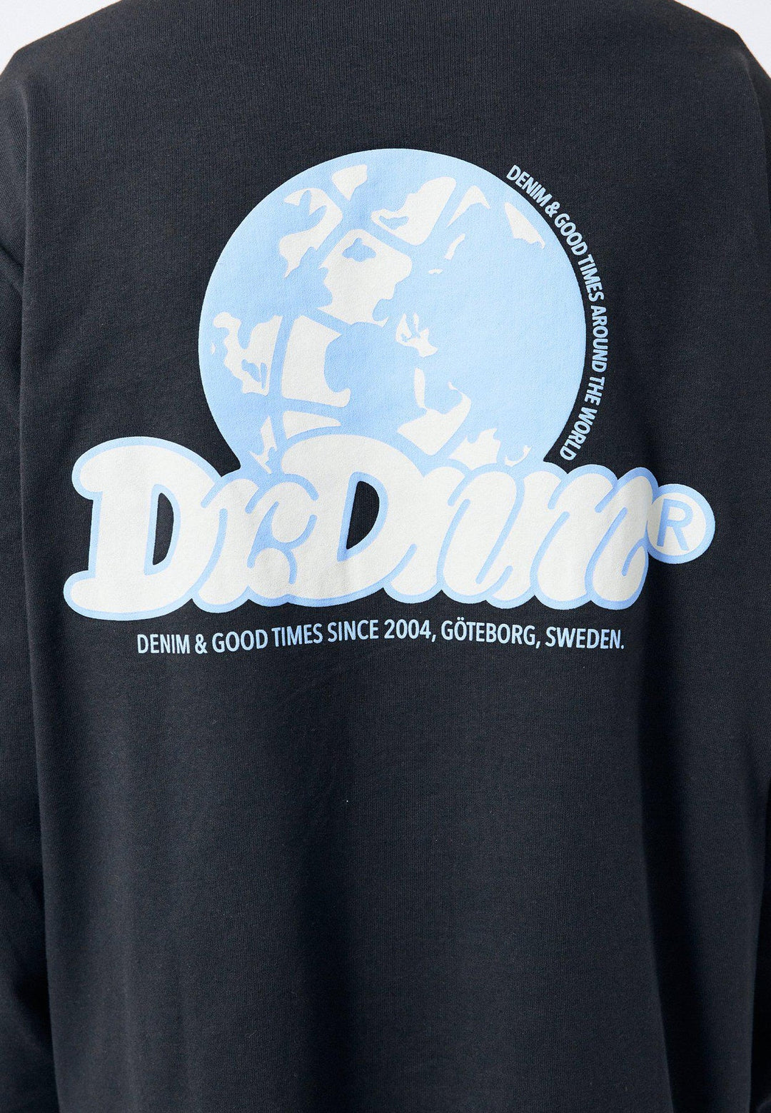 Dr Denim Reno Long Sleeve Tee- Off Black Earth