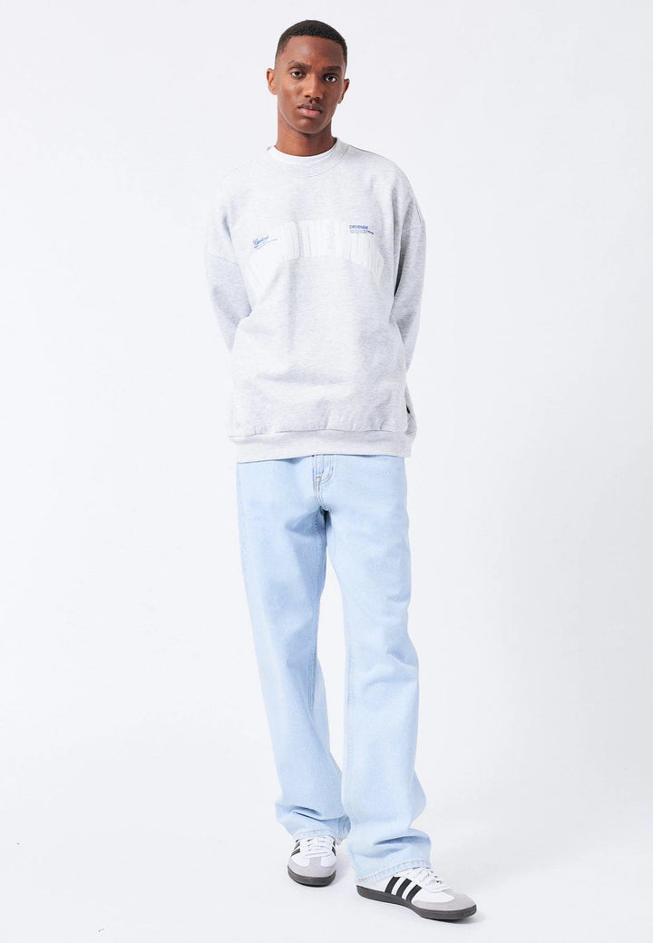 Dr Denim Kenan Sweatshirt- Light Grey Melange Around