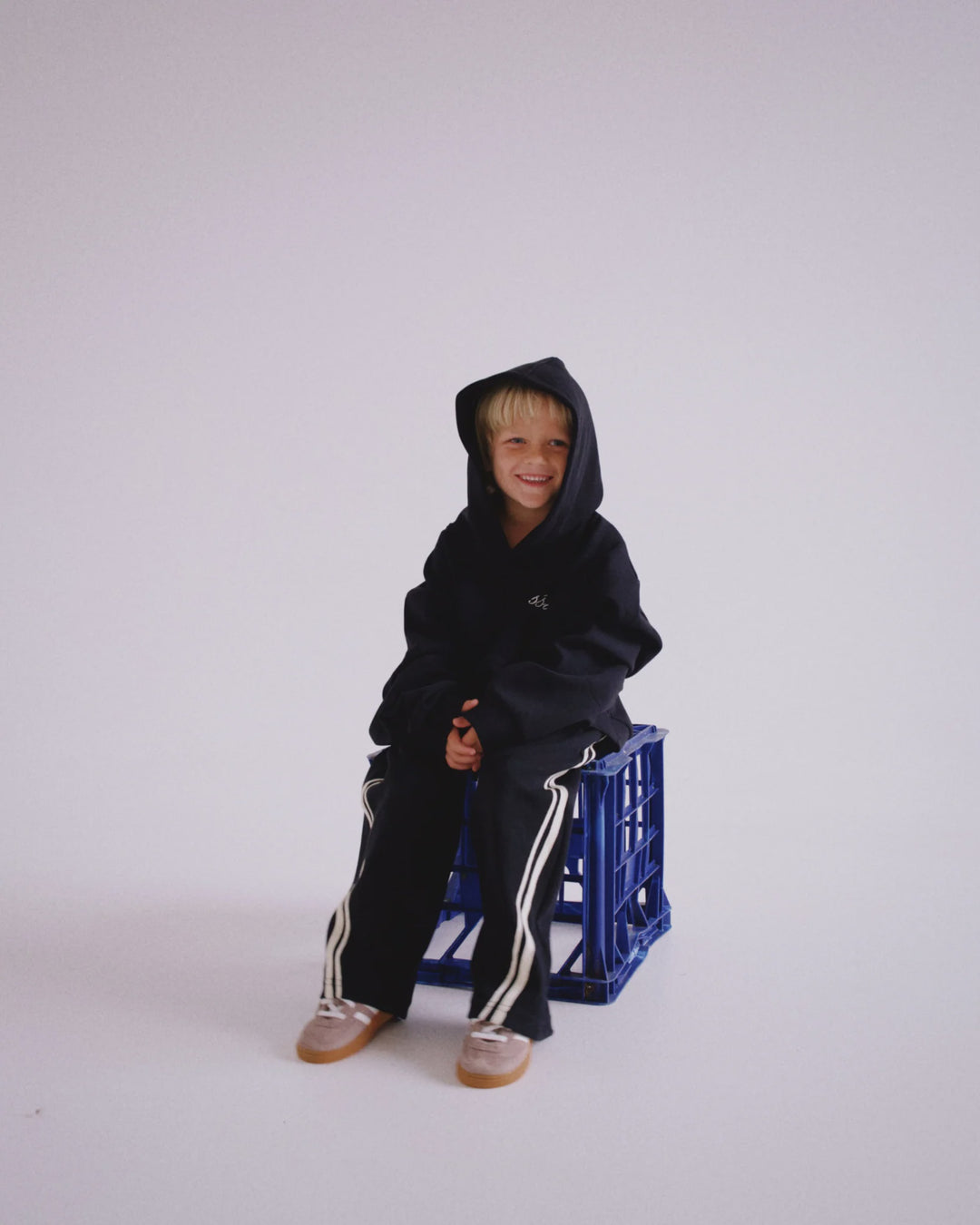 SSAINT Kids Logo Hoodie - Black/Butter