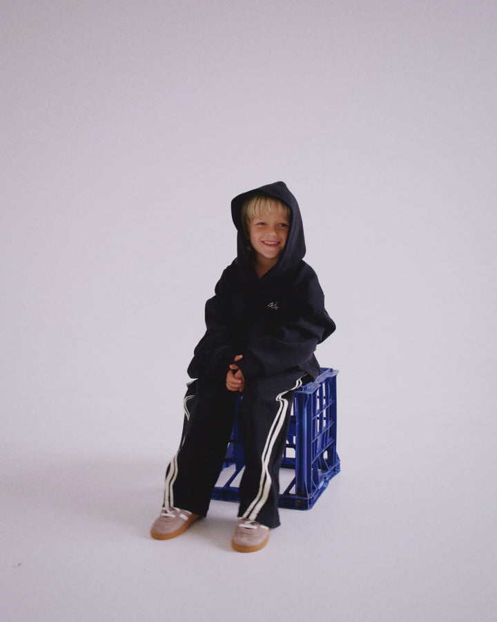 SSAINT Kids Logo Hoodie - Black/Butter