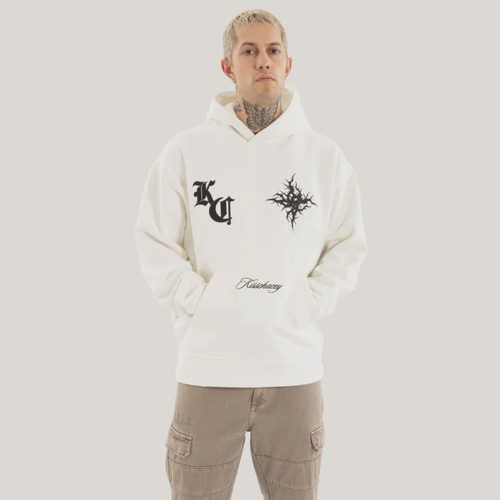 Kiss Chacey Paragons Relaxed Hoodie - Natural White