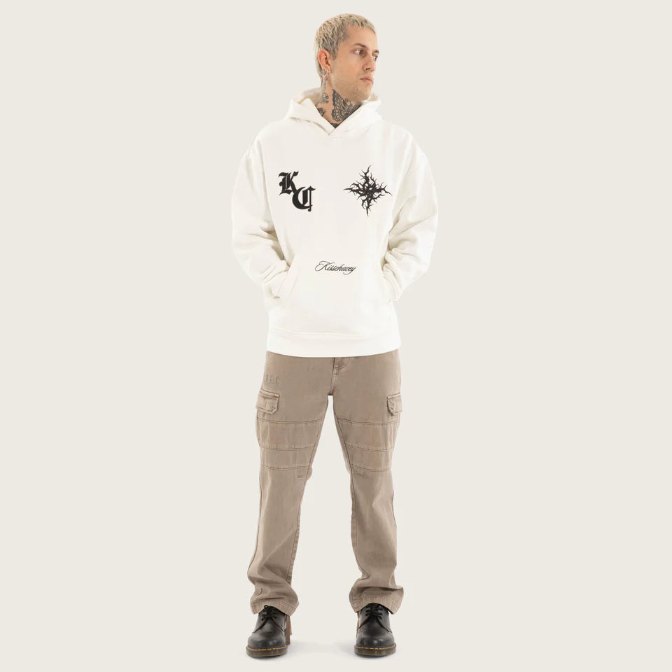 Kiss Chacey Paragons Relaxed Hoodie - Natural White