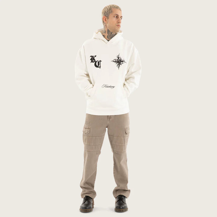 Kiss Chacey Paragons Relaxed Hoodie - Natural White