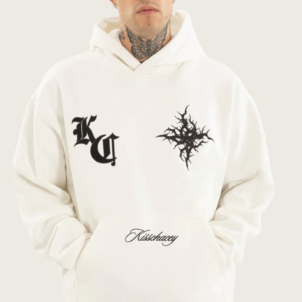 Kiss Chacey Paragons Relaxed Hoodie - Natural White