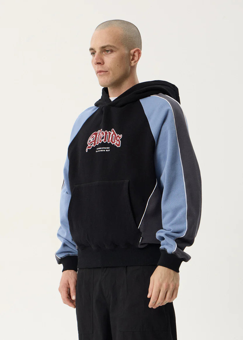 Afends Occupancy Paneled Boxy Hood - Black