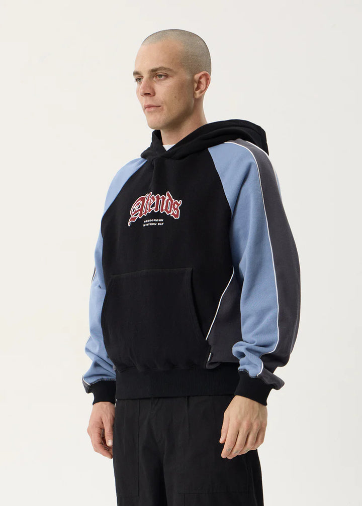 Afends Occupancy Paneled Boxy Hood - Black