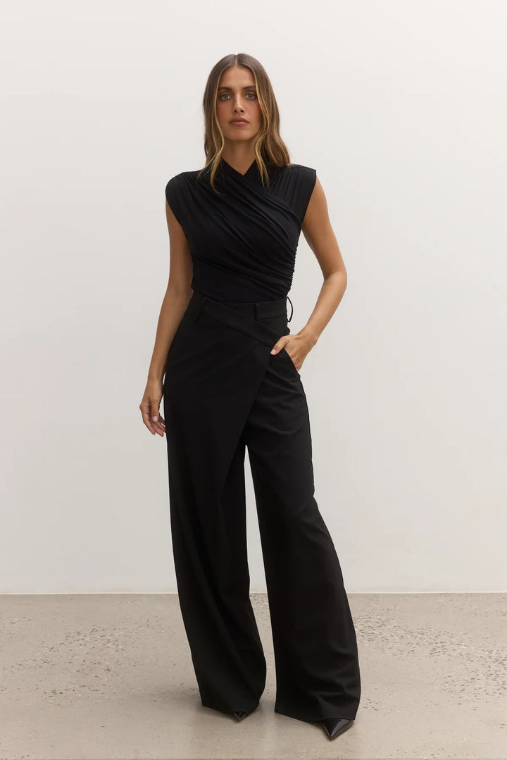 Bayse Amrita Sleeveless Bodysuit-Shadow