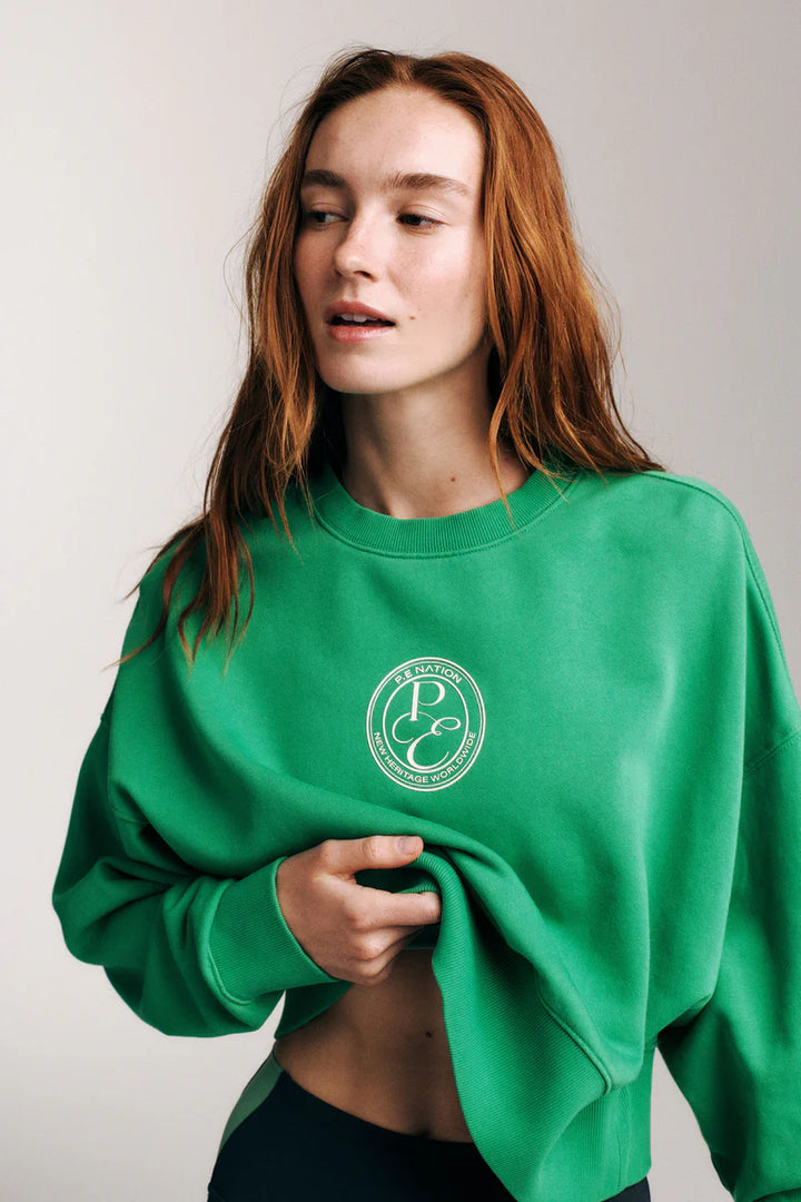 P.E Nation Exposition Sweat - Washed Kelly Green