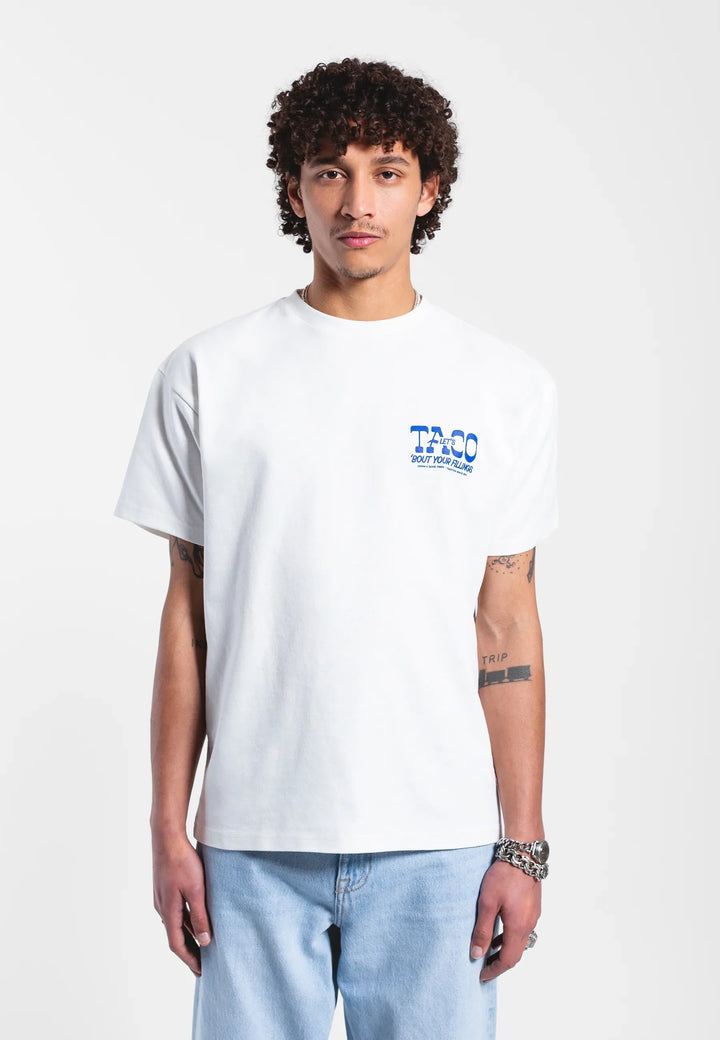 Dr Denim Trooper Tee-Off White Taco